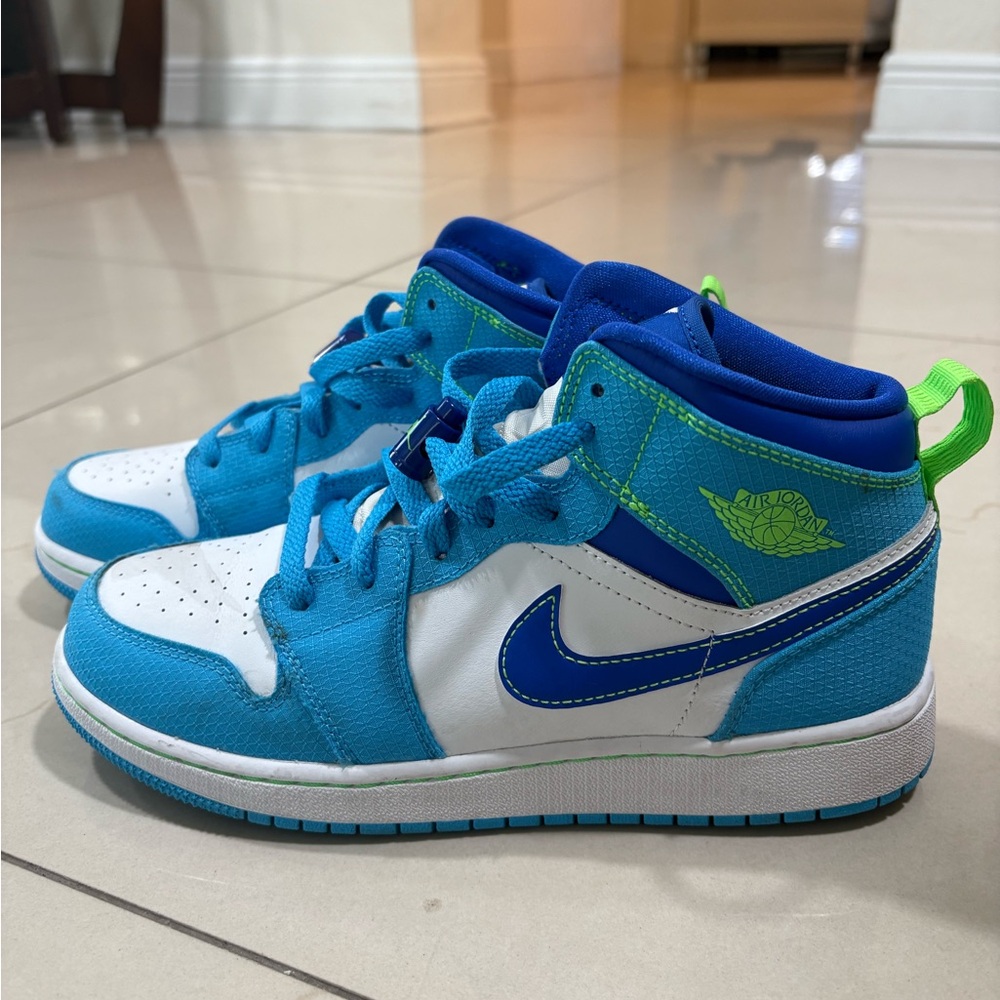 Nike Blue and Green Sneakers